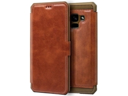 Capa Samsung Galaxy A8 2018 COOL Leather Castanho