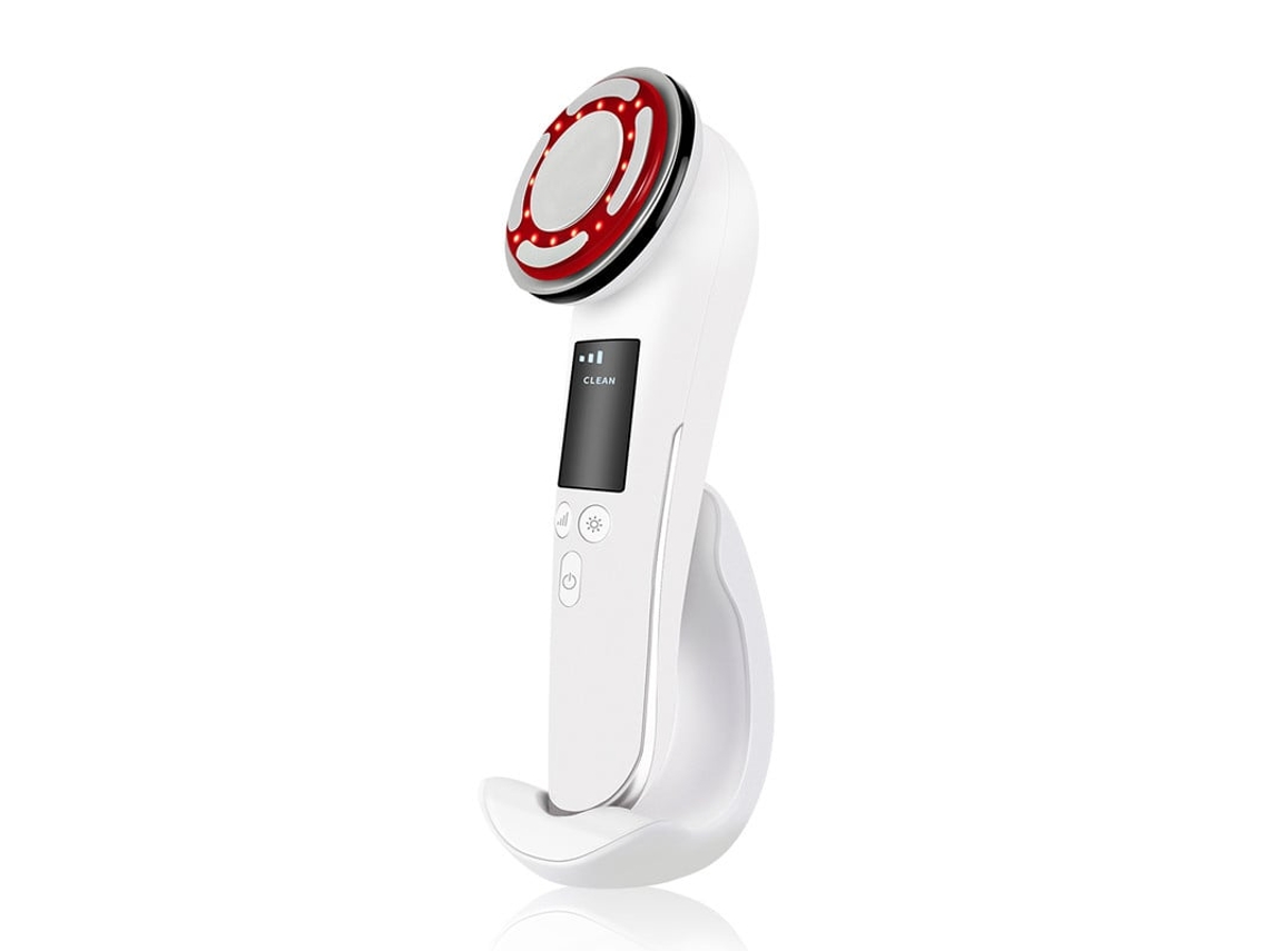 Dispositivo de Beleza Facial AUJEZON C812-White Ems Cuidados Quentes e Frios Carregando Cuidados com Os Poros em Casa Branco