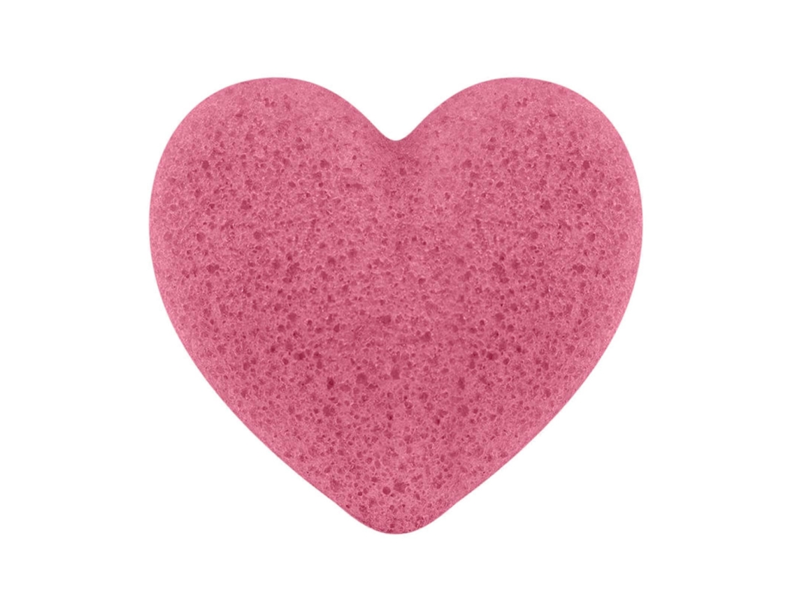 Limpador Facial Em Formato De Coração Konjac, Esponja Esfoliante, Limpador Facial, Removedor De Maquiagem, Esponja Grande E Grossa. Everley891