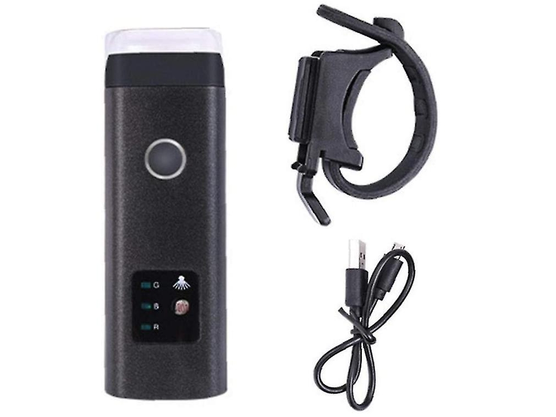 Farol De Bicicleta Led Com Luz Frontal Para Bicicleta Por Indução Inteligente À Prova Dágua Yizhood (preto)