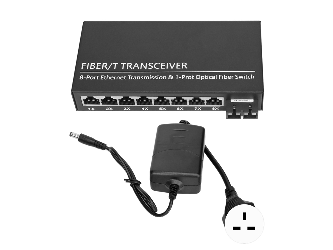 Transceiver Fibra Óptica LAXISCREED 1310nm 25km 1x8 Portas