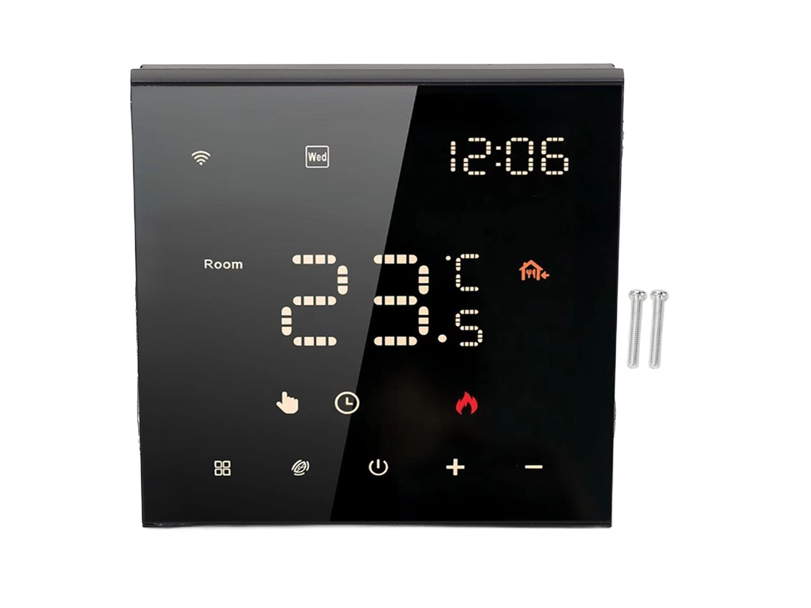 Termostato Inteligente Wifi Com Tela Touch Programável 7 Dias Para Casa 100-250vac 3a