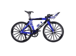 Primerox modelo de Bicicleta Miniatura de Liga Finger Mountain Bike para Decoração Mesa Azul