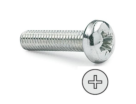 Tornillo rosca metal cabeza alomada din largo 30mm metrica m-5 (caja 500)