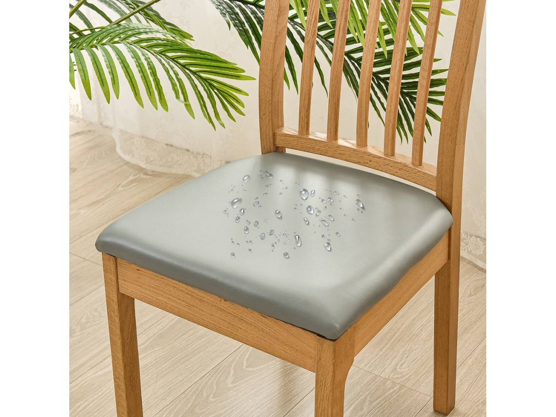 1 Pacote Protetor Removível para Cadeira de Sala de Jantar para Casa Restaurante-Cinza-Adequado para 36-48 Cm LUUCOZK