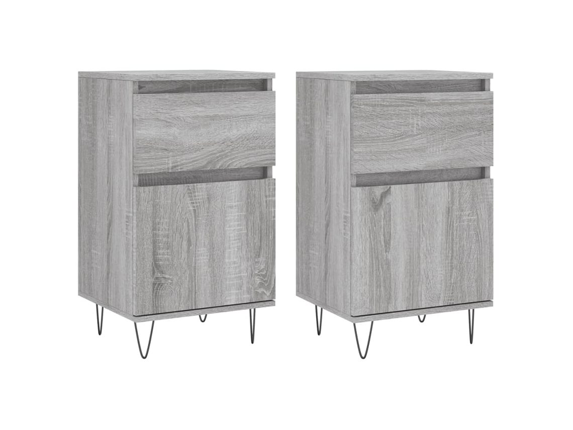 Sideboard, Sideboards Vidaxl Cinzeto Madeira Processada (n/a)