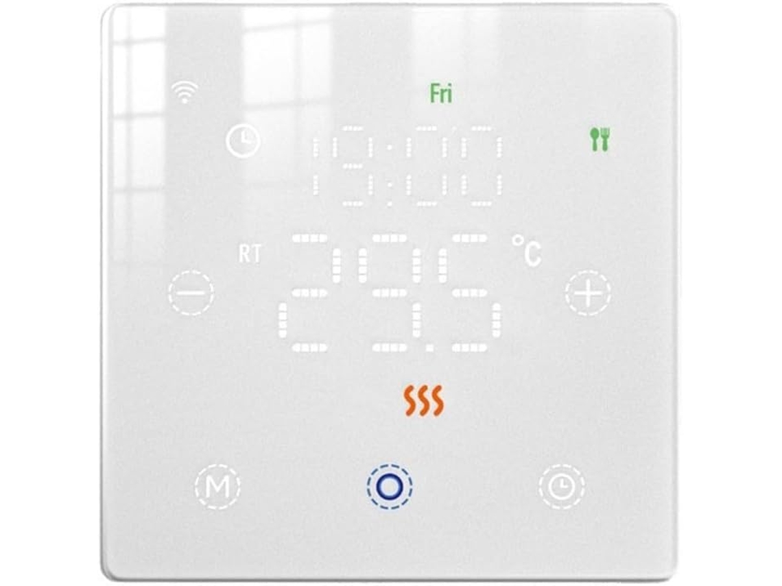 Termostato Inteligente Zigbee Para Aquecimento A Gás - Controlador De Temperatura Programável Com