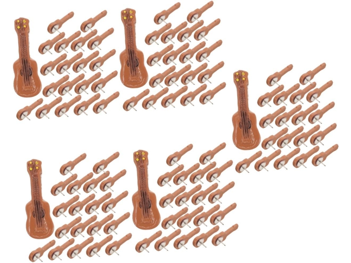 Tachinhas De Parede Em Formato Guitarra Da Série 5 Para Decoração