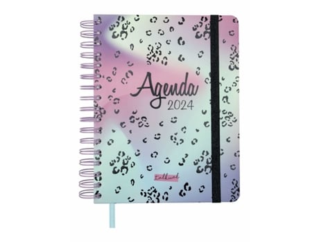 Agenda FINOCAM Talkual Shine 2024 Multicolor Quarto 15,5x21,7 cm