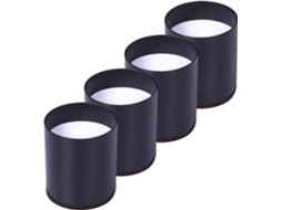 Conjunto De 4 Elevadores De Pernas De Cama Pretos Em Aço Carbono, Elevadores De Móveis Adicionam Aquaforge