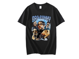 Rockinstone Bad Bunny - Vintage Graphic Bad Bunny Printed T-shirt(l)