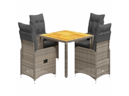 Bistro Set, Bistro Sets Vidaxl Cinzeto Rattan / Vime (90 X 90 X 75 Cm)
