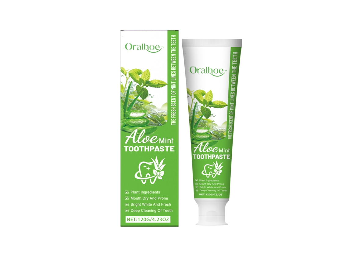 Pasta de Dentes com Aloe Vera e Menta para um Sorriso Mais Brilhante e Saudável LAXISCREED