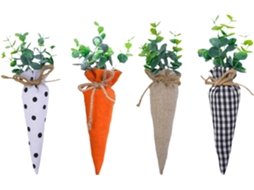 Decorações De Páscoa Em Formato De Cenoura, Conjunto De 4 Peças Para Decoração Festiva |