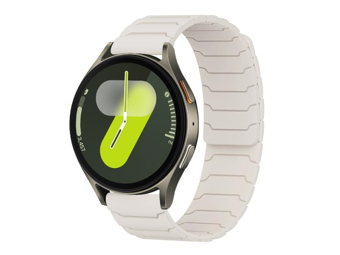 Bracelete Para Samsung Galaxy Watch 7/6/5/fe - Silicone Magnético - Starlight