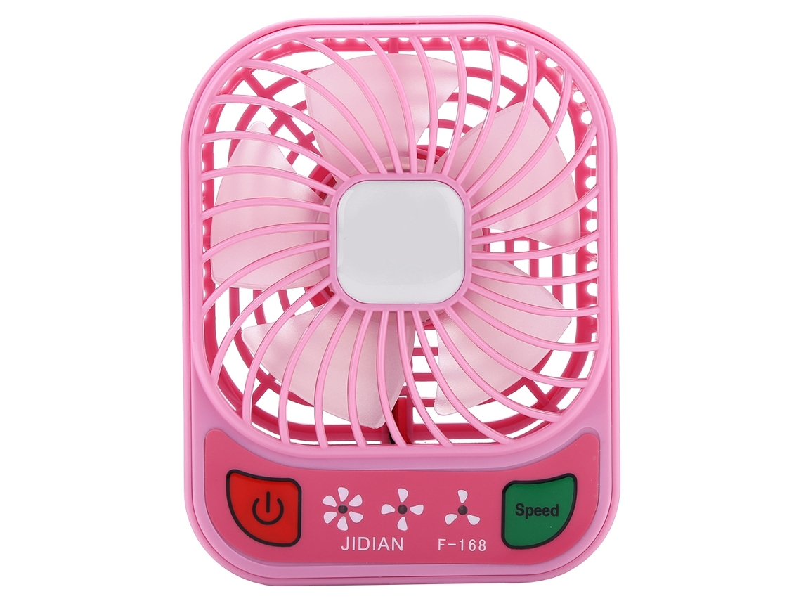 Ventilador Usb Compacto E Recarregável Com Luz Led, Marca Laxiscreed