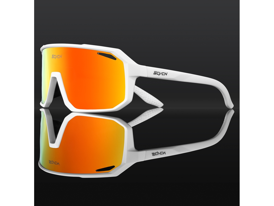 Óculos de Sol Unissex para Ciclismo com Lentes de Polímero Semitransparentes Resistentes a Impactos e com Proteção Uv400. MDUG (estilo C5)