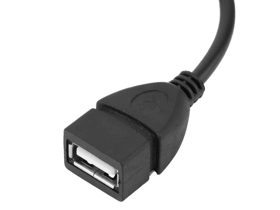 Cabo Adaptador HURRISE Usb Micro V8 para Usb Fêmea Otg