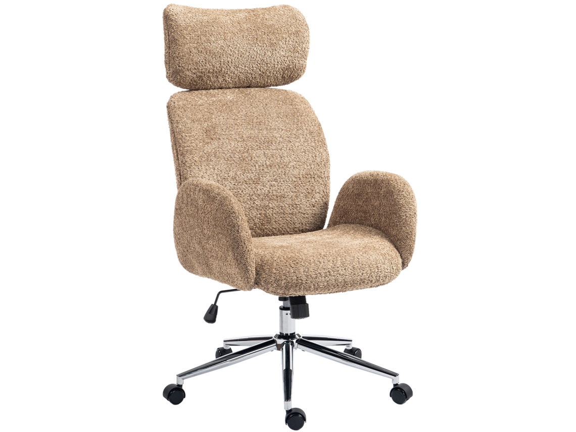 Cadeira de Escritório BTFORUS, ergonômica, com apoio de cabeça ajustável, inclinação, altura ajustável, marrom