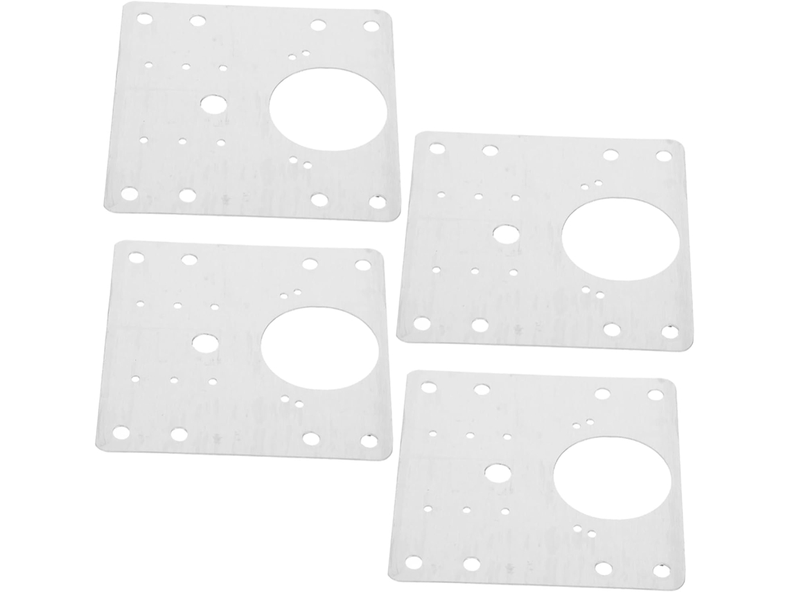 Conjunto De 4 Em Aço Com Placas Fixação Para Reparo E Fácil Portas