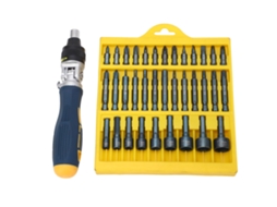 Conjunto de Parafusos 36 Peças com Base Giratória Magnética | S/MARCA