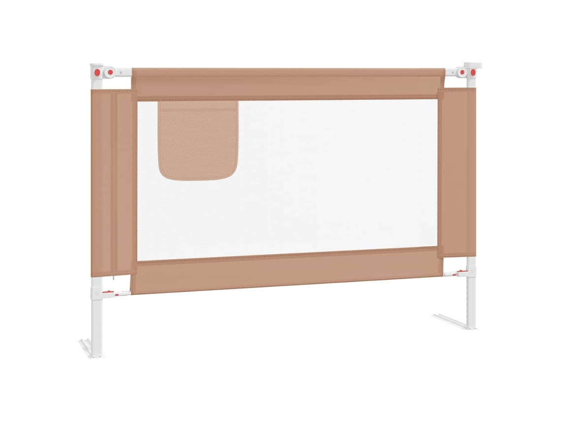 Bed Rail, Bed Rails Vidaxl Cinzento-acastanhado Tecido (100 X 25 Cm)