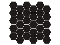 Vidaxl Azulejo Hexagonal 10 Pcs Preto 30 X 30 Cm Poliuretano E Pet