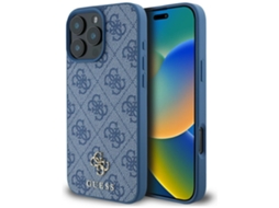 Guess Case Hc Pu 4g Pequena 4g E Clássica Para Iphone 16 Pro Max Para Magsafe