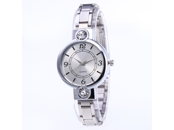 Relógio Feminino de Quartzo com Pulseira de Aço Slim e Design Elegante (prata)