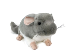 Ats juguetes de Peluche de Chinchilla Simulados Lindos Animales de Peluche Muñecos Regalo para Niñas Niños