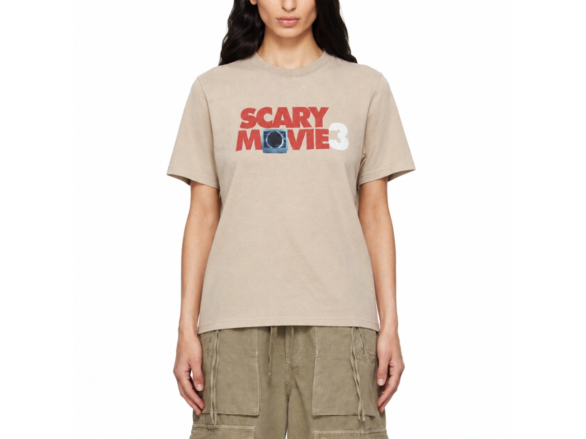 Rockinstone Scary Movie 3 Logo Sand T-shirt Size:l