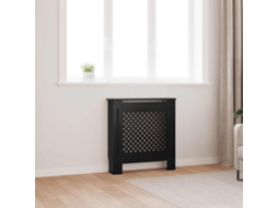 Vidaxl Cobertura De Radiador Mdf 78 Cm Preto