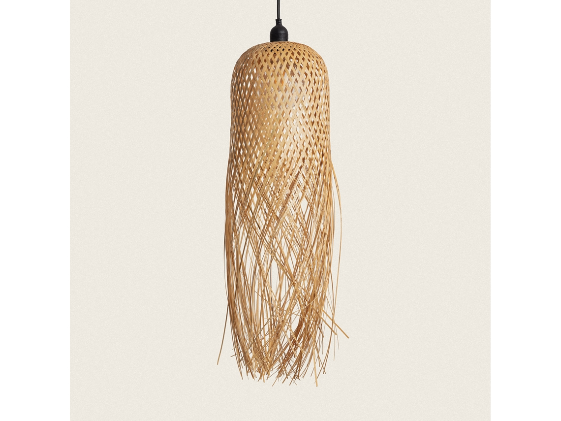 LEDKIA Candeeiro Suspenso Bambu Exterior Kawaii