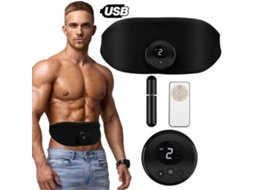 Lurelia Cinto De Massagem Elétrico Para Emagrecimento, Estimulador Muscular Ajustável, Treinador Ems, Academia, Perda De Peso, Escultor Corporal