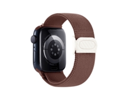 Pulseira de Nylon Elástica com Fecho Fibra de Carbono para Apple Watch Series 10 9 8 7 6 5 CHABERLU