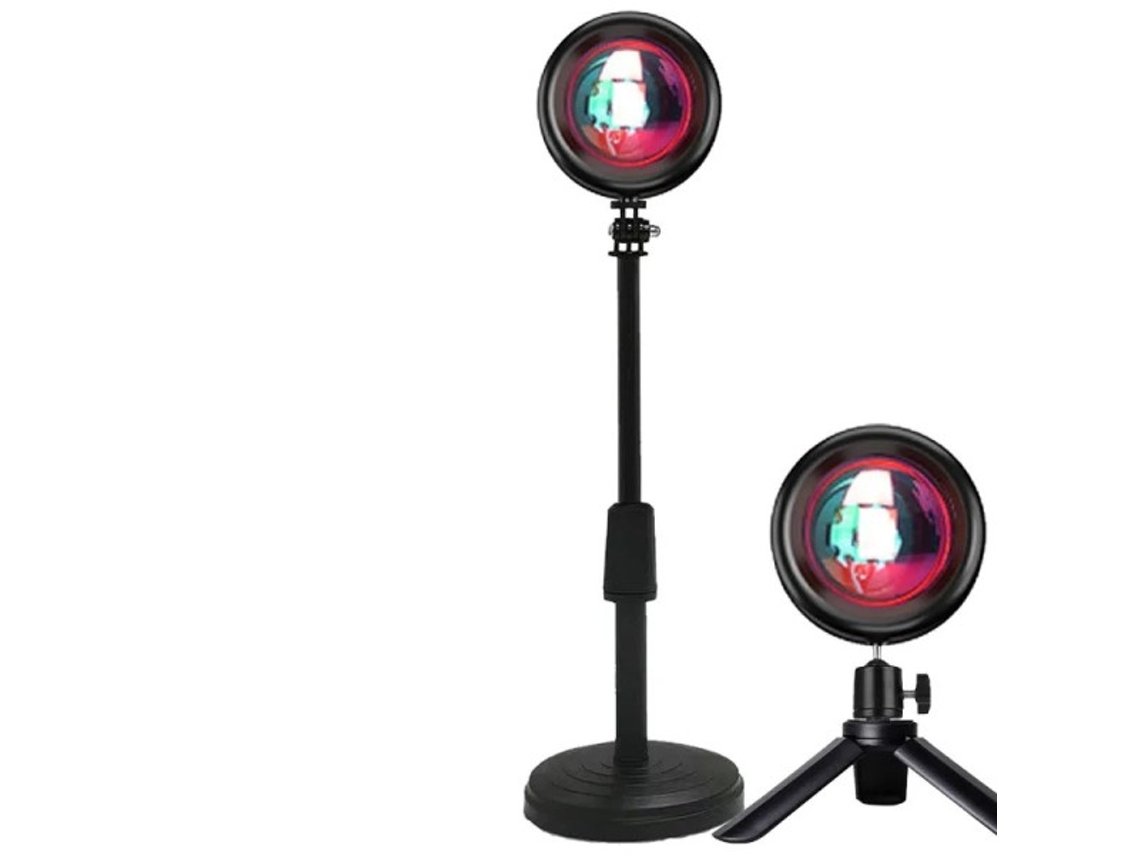 Projetor De Pôr Do Sol Com Luz Noturna Arco Íris, Ideal Para Decoração Quartos, Ambientes Internos E Paredes. Aquaforge