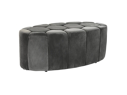 Removedor de Sapatos em MDF Cinza com Detalhes em Poliéster (125x53x46,5cm) ALEXANDRA HOUSE LIVING