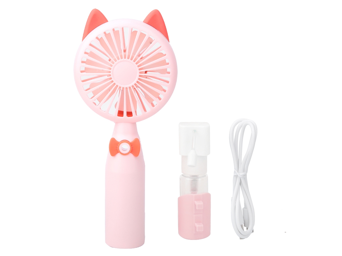 Vento Misting Portátil Usb Recarregável Rosa Gato