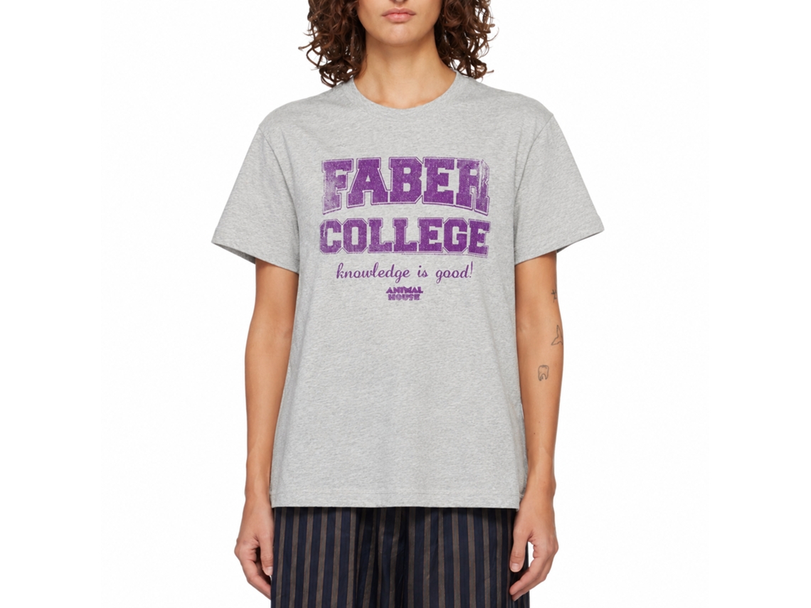 Rockinstone Animal House Movie Purp Heather Gray Adult T-shirt Size:l