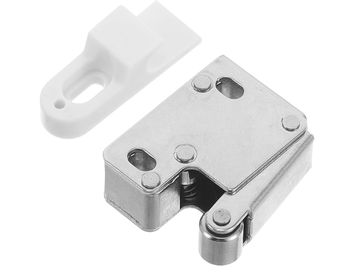 Fecho De Porta Armário Solustre Com Abertura Por Pressão, Trava De Esfera Em Aço Inoxidável E Design Retorno Automático