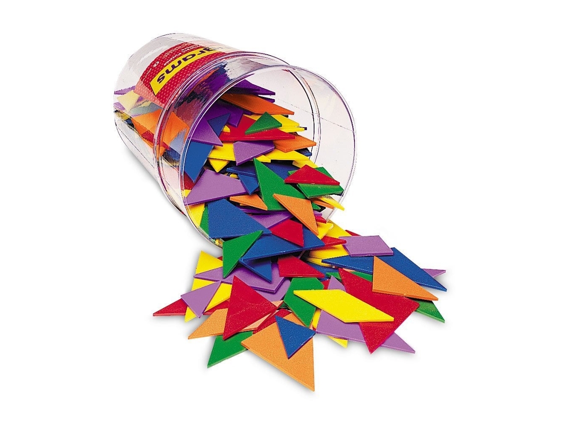 Jogo De Quebra Cabeça Tangram Da Learning Resources Com 6 Cores Brinquedo Educativo