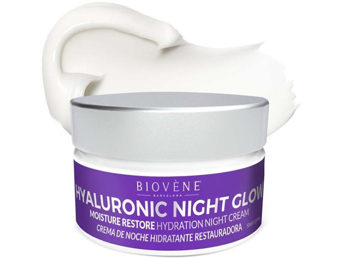 Hyaluronic Night Glow Hydration Night Cream Moisture Restore Biovène 50 ml