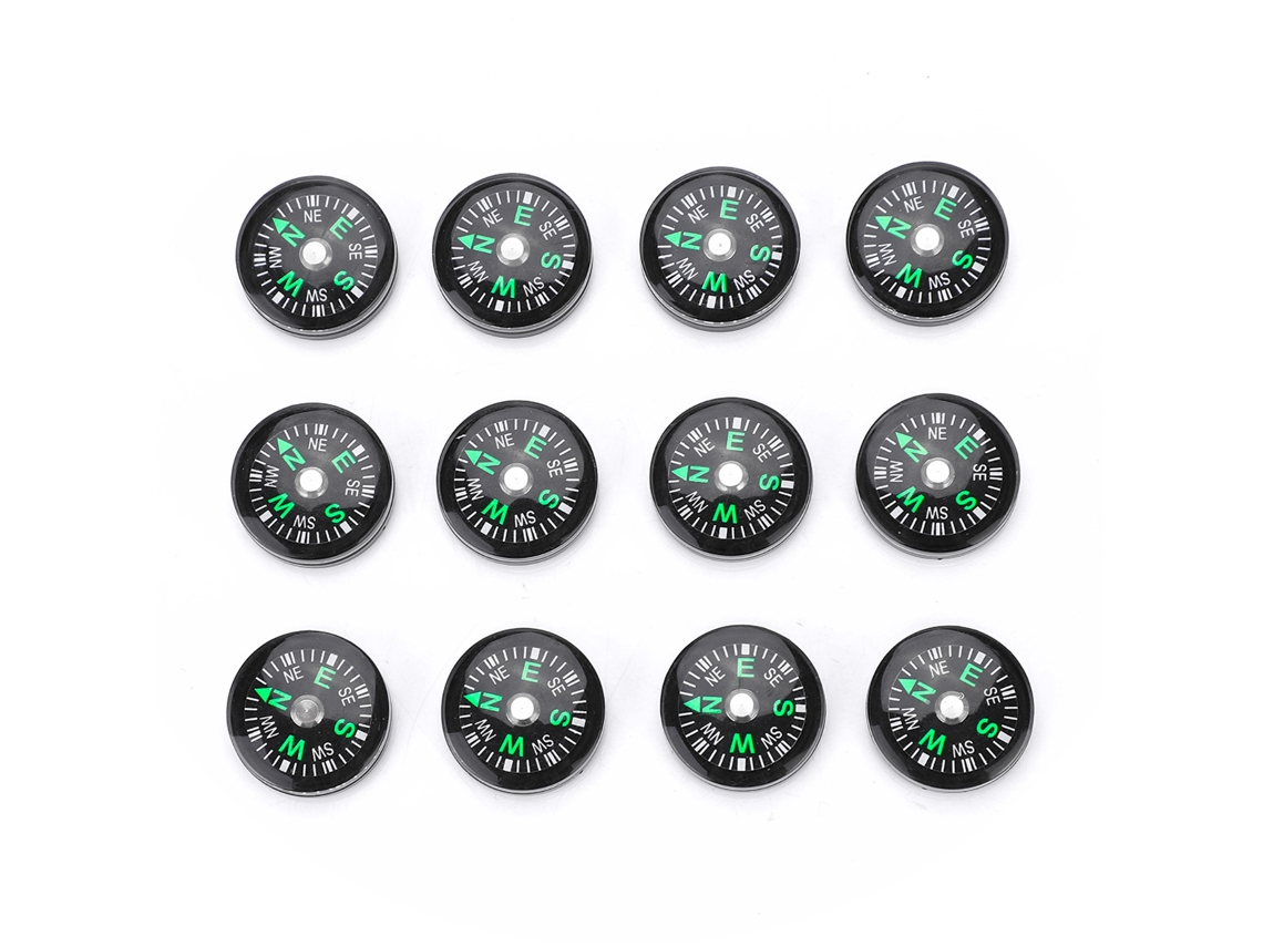 Bússola de Bolso Mini 20mm 12pcs para Camping