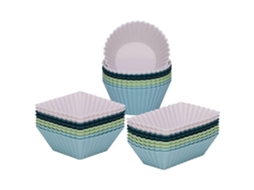Conjunto De 24 Forminhas De Silicone Antiaderentes E Reutilizáveis ​​para Cupcakes, Ideais Para Festas E Natal.