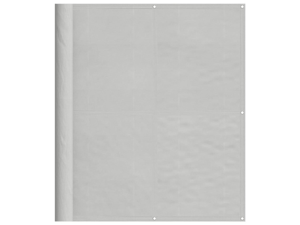 vidaXL Tela de varanda 120x500 cm 100% poliéster oxford cinzento-claro