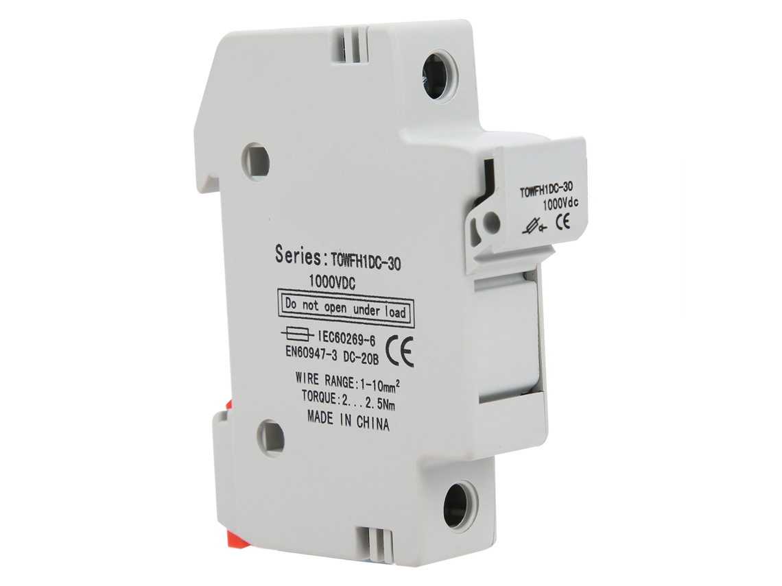 Base De Suporte Para Fusível Towfh1dc: 1000vdc, 1p20a, Para Trilho Din Em Distribuição De Energia