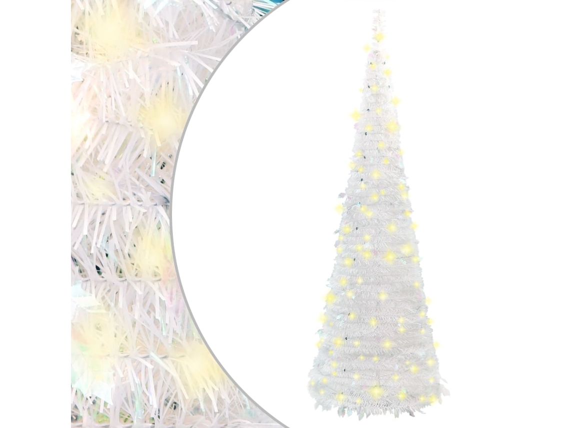 Artificial Christmas Tree, Artificial Christmas Trees Vidaxl Branco Pvc (180 Cm)