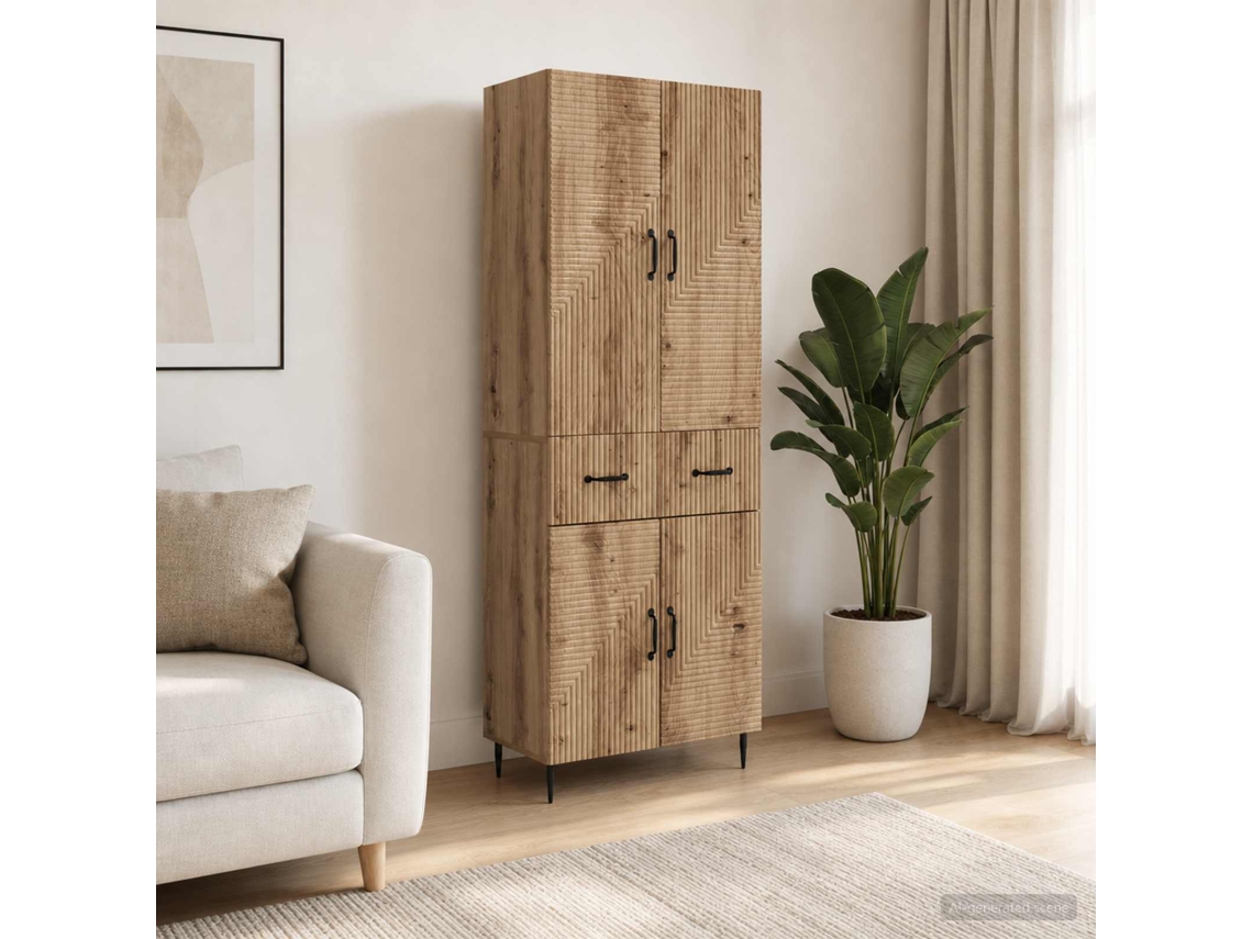 Vidaxl Conjunto De Gabinete 2 Unid. Carvalho Arttisan