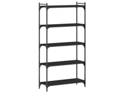 Bookcase, Bookcases Vidaxl Preto Madeira Processada (n/a)