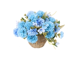 Flor de Seda Artificial com Crisântemo e Peónia, para Sala de Estar, LAXISCREED